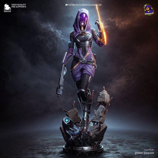 Tali from Mass Effect by Bulkamancer | High Quality Resin Print | Painted Commissions available! - Sephiknot