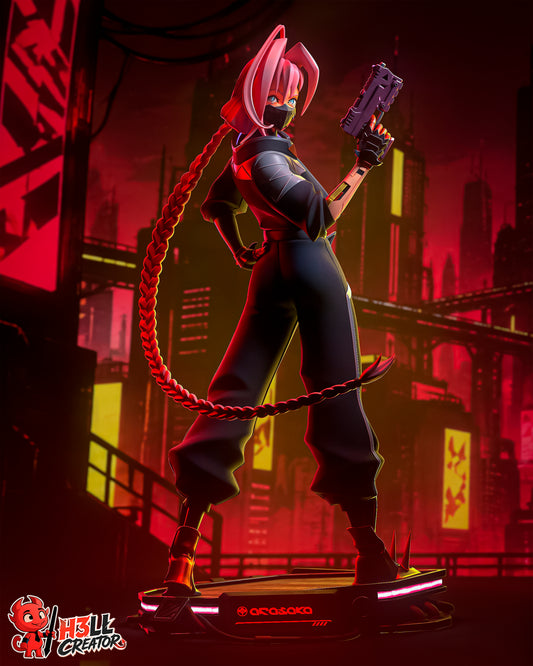 Talia from Cyberpunk by h3ll creator | High Quality Resin Print | Painted Commissions available!