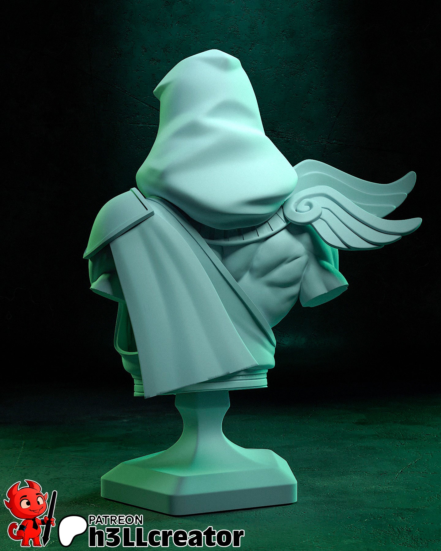 Hades Thanatos Garage Kit | Fanmade Model by h3llCreator | Death Incarnate | 3D Printed - Sephiknot