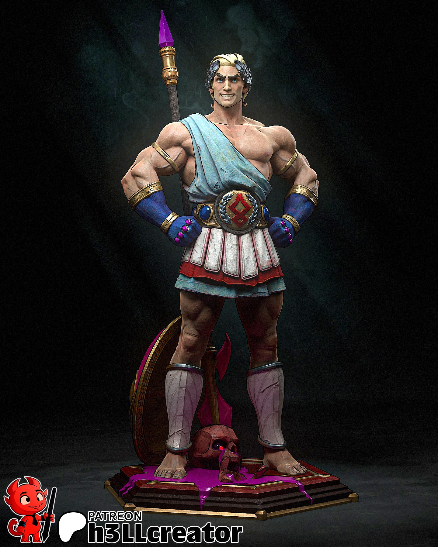 Theseus Garage Kit | Fanmade Model by h3llCreator | Hades | 3D Printed - Sephiknot