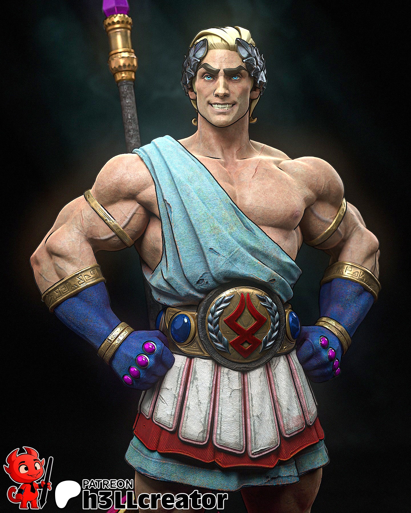 Theseus Garage Kit | Fanmade Model by h3llCreator | Hades | 3D Printed - Sephiknot
