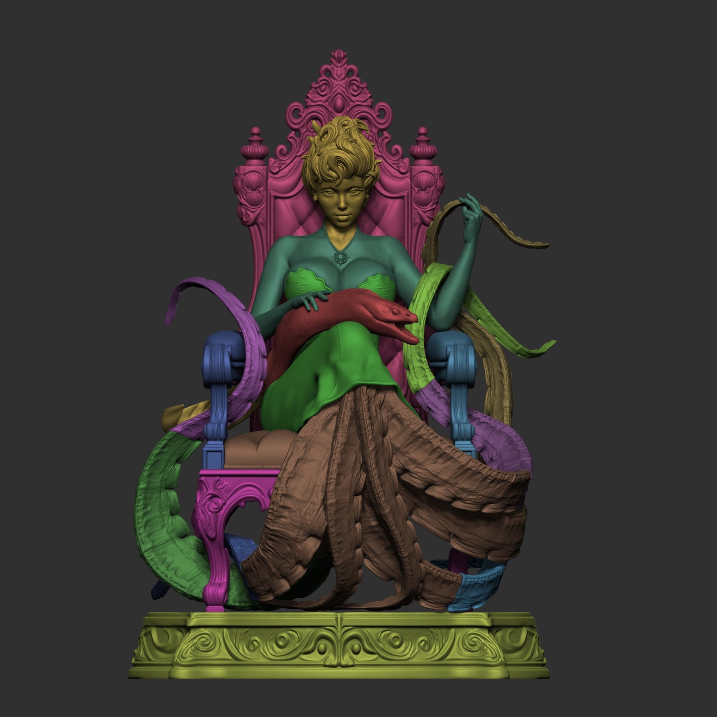 Ursula from Little Mermaid by CA3D | High Quality Resin Print | Painted Commissions available!