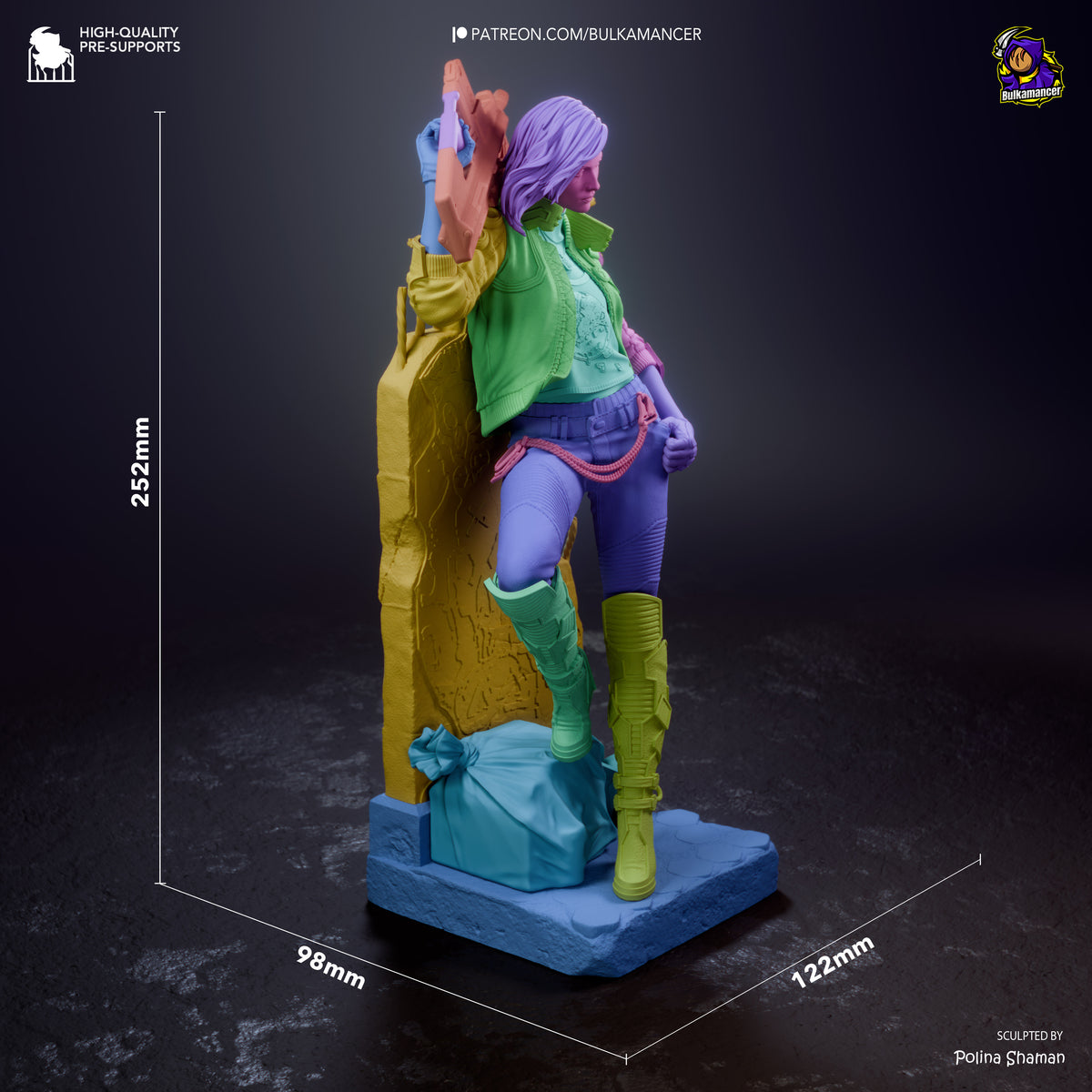 Valerie from Cyberpunk by Bulkamancer | High Quality Resin Print | Painted Commissions available!