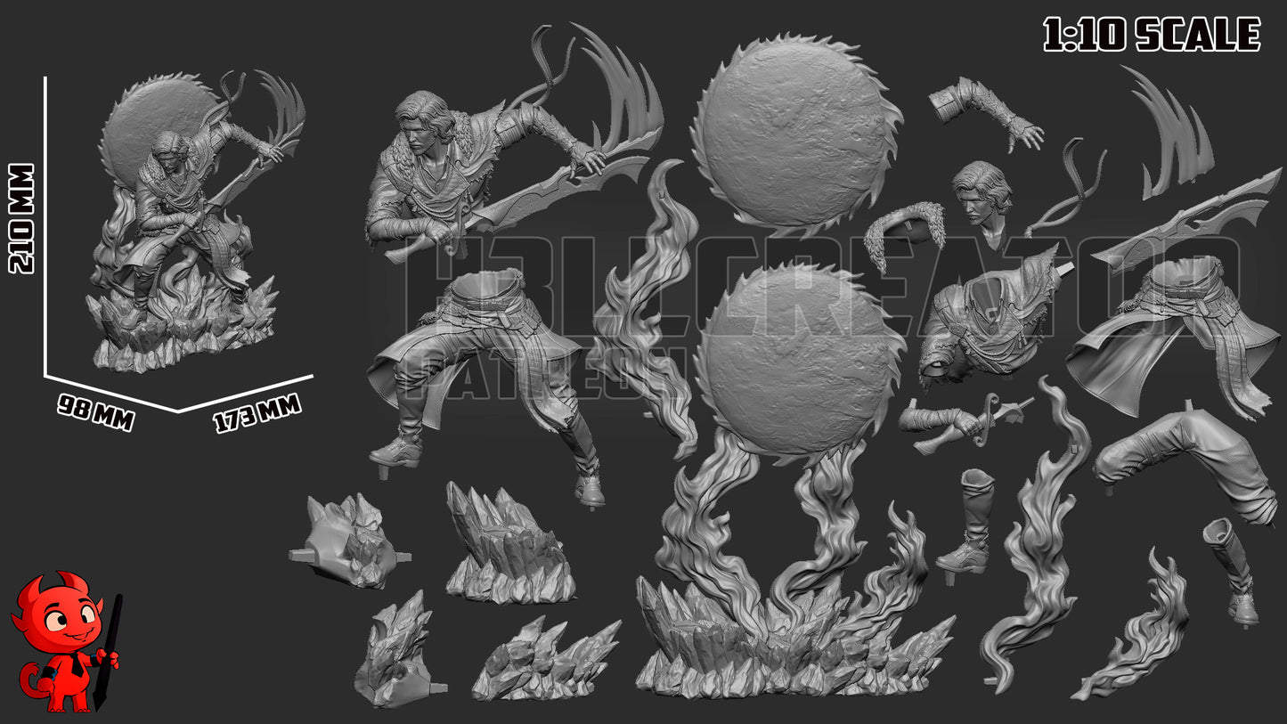 Verso from Clair Obscur: Expedition 33 by h3ll creator | High Quality Resin Print | Painted Commissions available! - Sephiknot