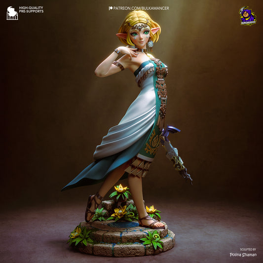 Zelda from Tears of Kingdom by Bulkamancer | High Quality Resin Print | Painted Commissions available! - Sephiknot