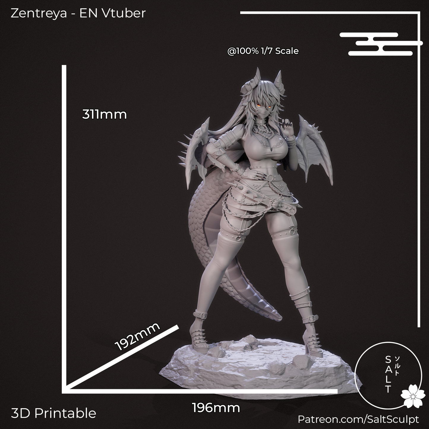 Zentreya by SaltSculpts | High Quality Resin Print | Painted Commissions available!
