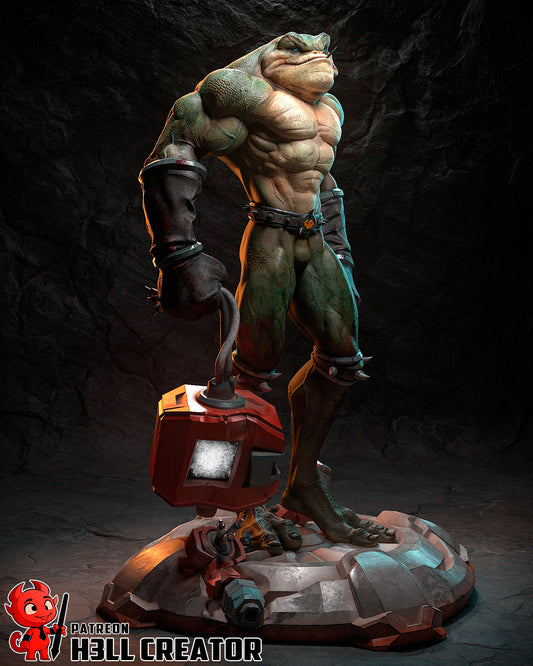 Zitz from Battletoads by h3ll creator | High Quality Resin Print | Painted Commissions available!