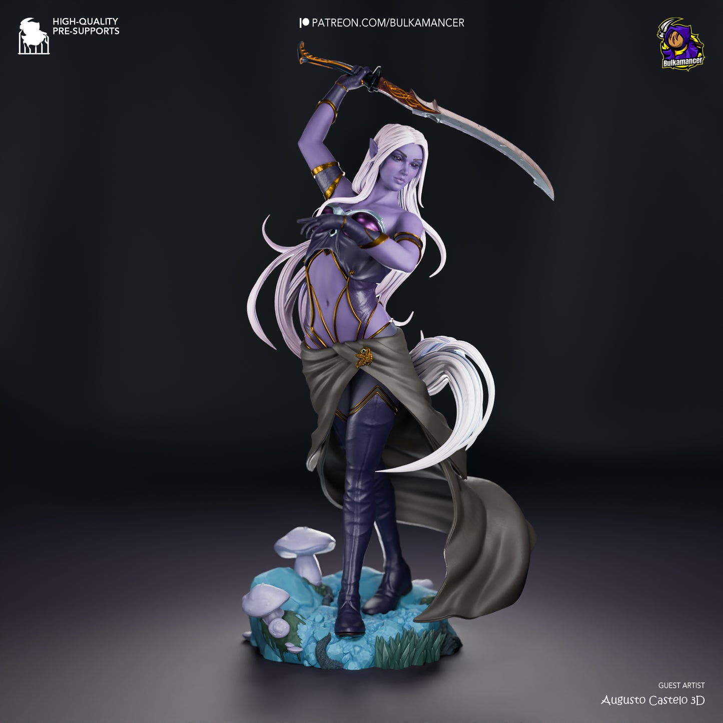Eilistraee Garage Kit | Fanmade Model by Bulkamancer | 3D Printed - Sephiknot
