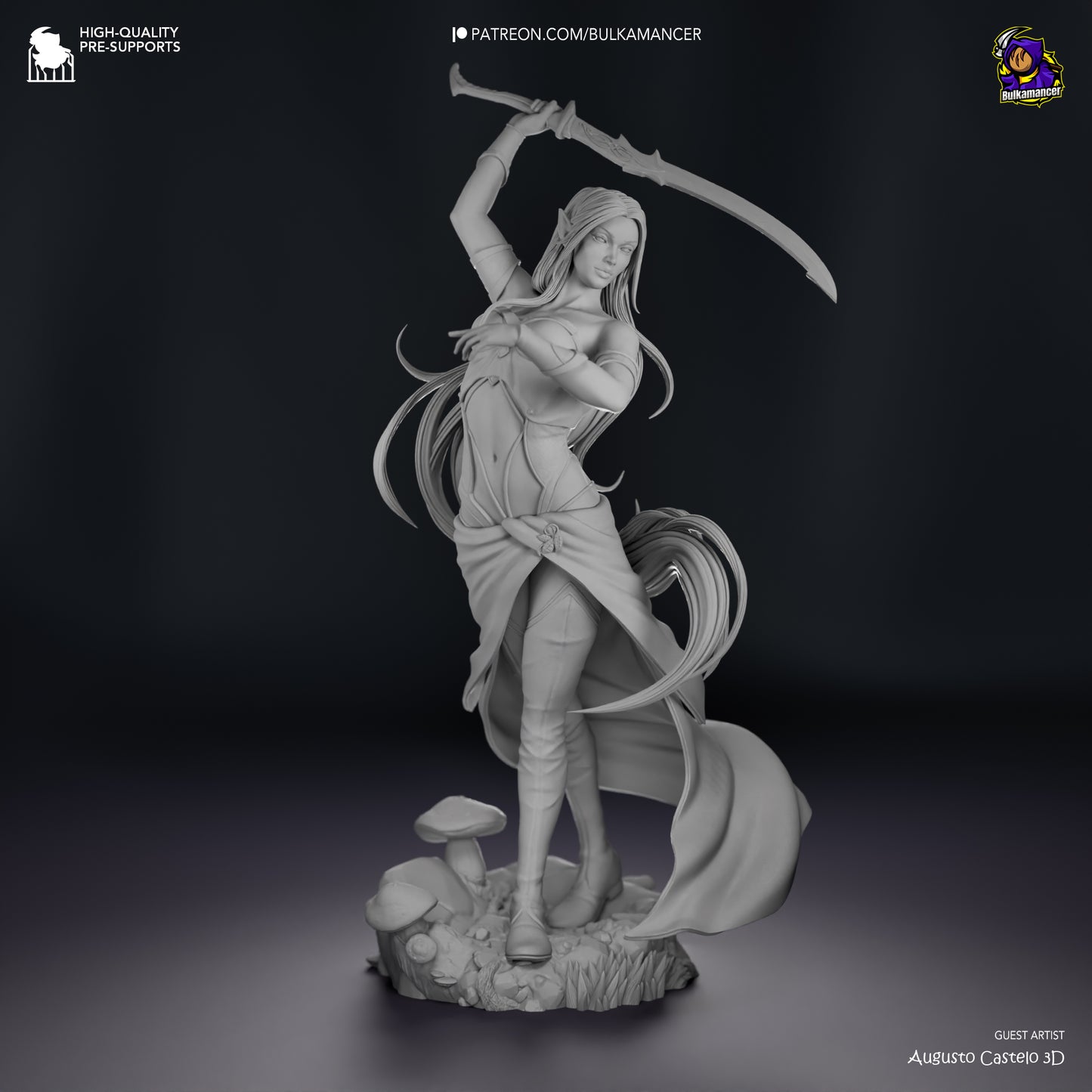 Eilistraee Garage Kit | Fanmade Model by Bulkamancer | 3D Printed - Sephiknot
