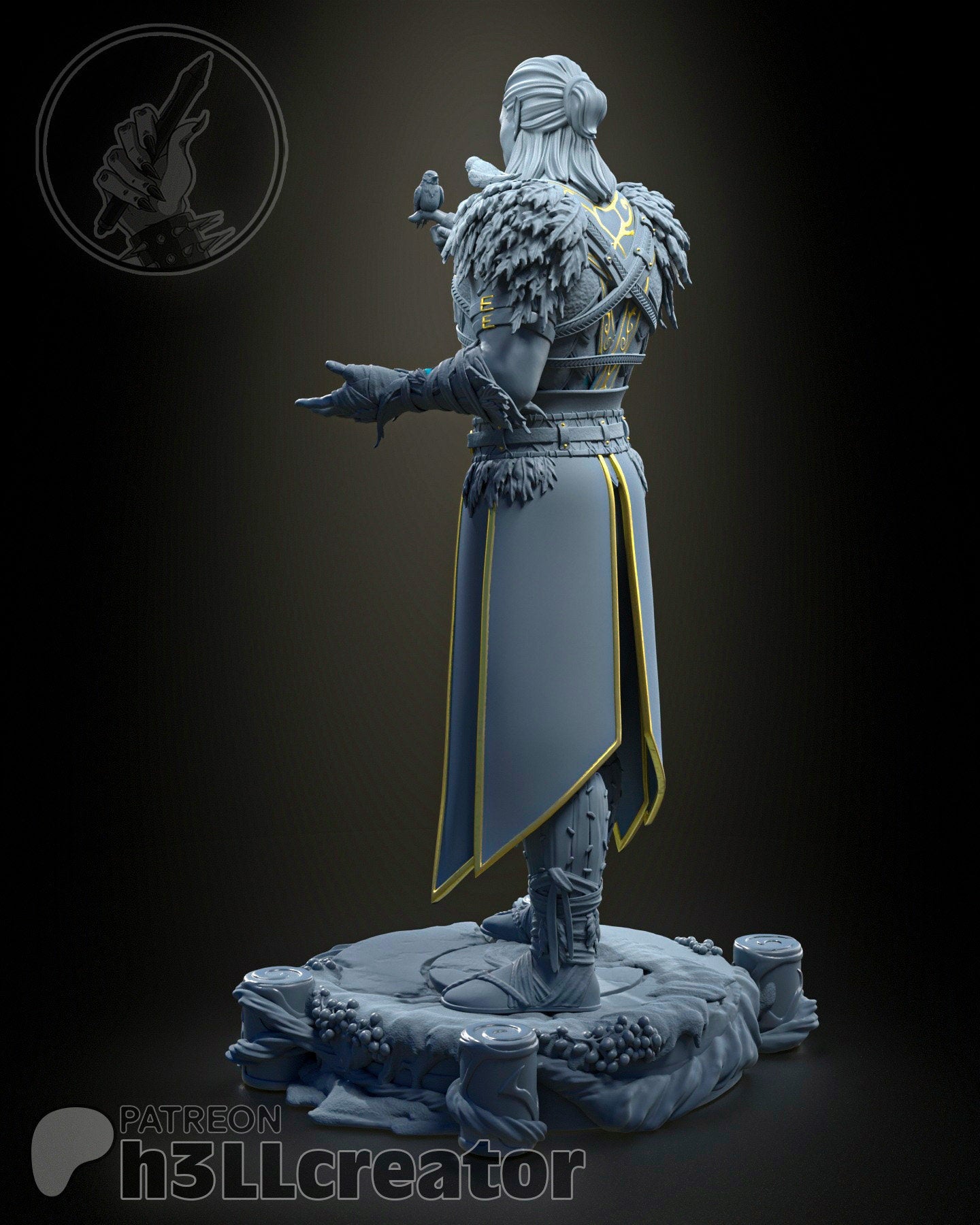 Baldurs Gate 3 Halsin Garage Kit | Fanmade Model | Druid daddy | 3D Printed