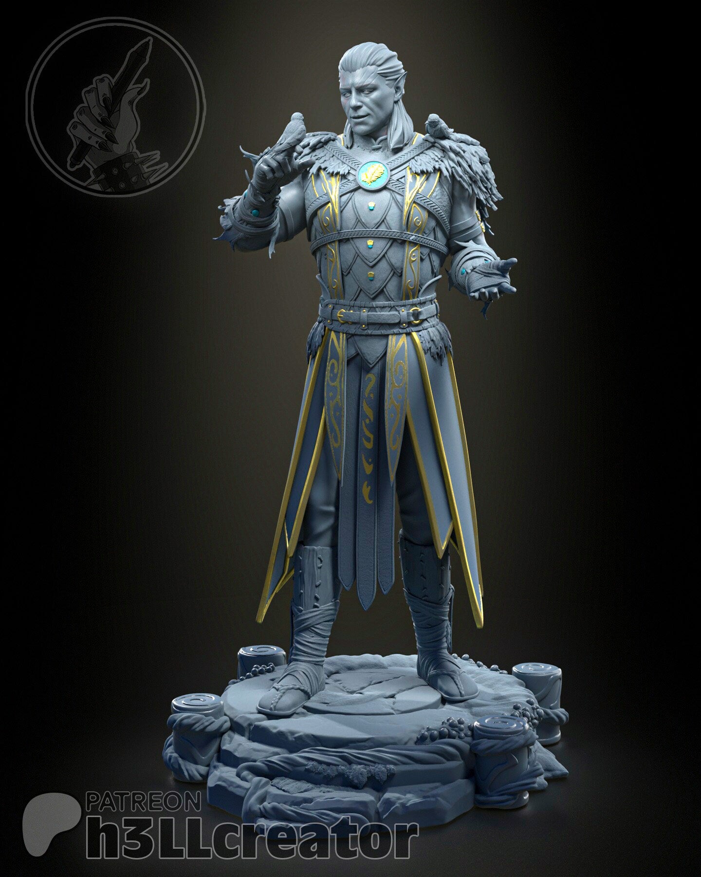 Baldurs Gate 3 Halsin Garage Kit | Fanmade Model | Druid daddy | 3D Printed