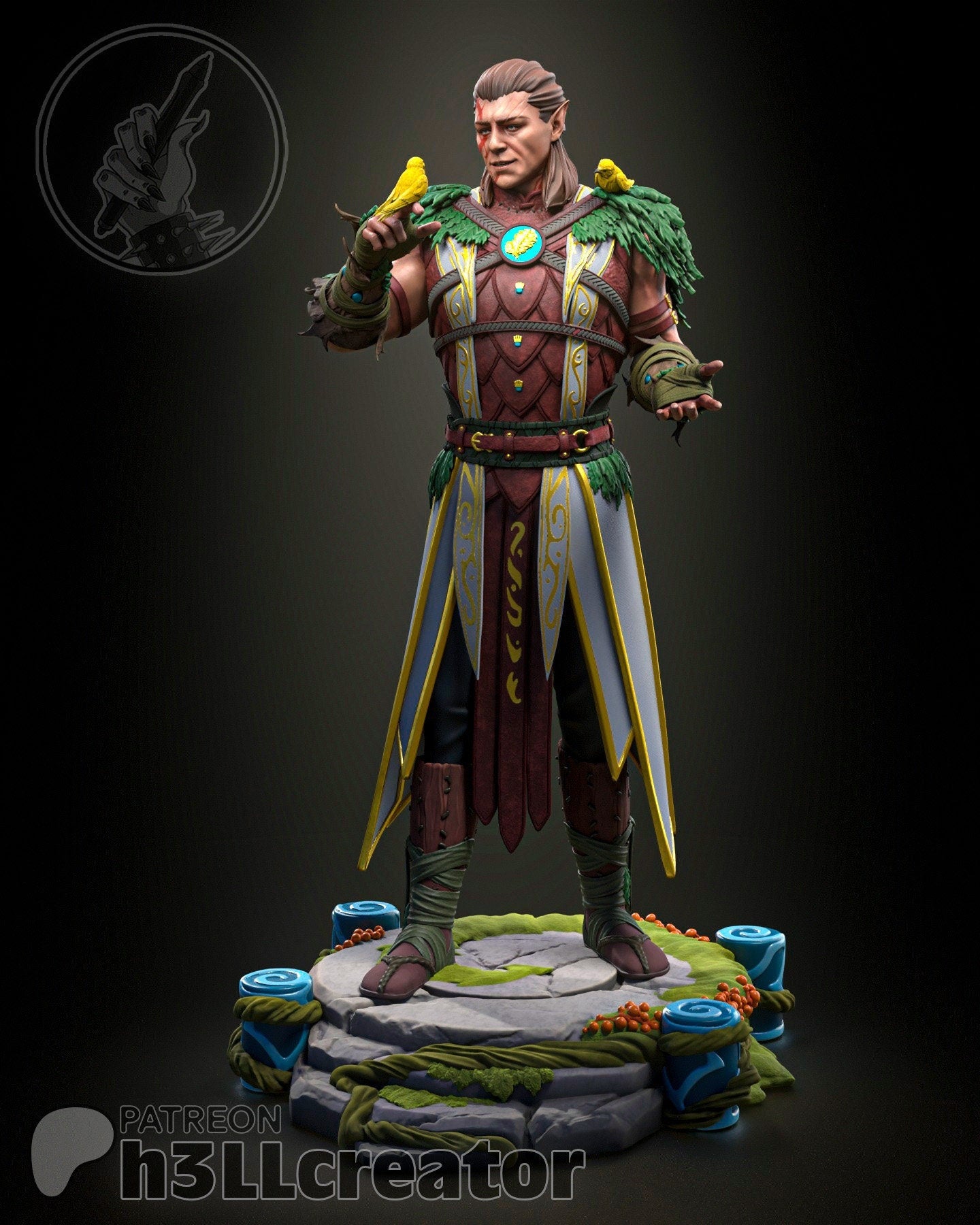 Baldurs Gate 3 Halsin Garage Kit | Fanmade Model | Druid daddy | 3D Printed