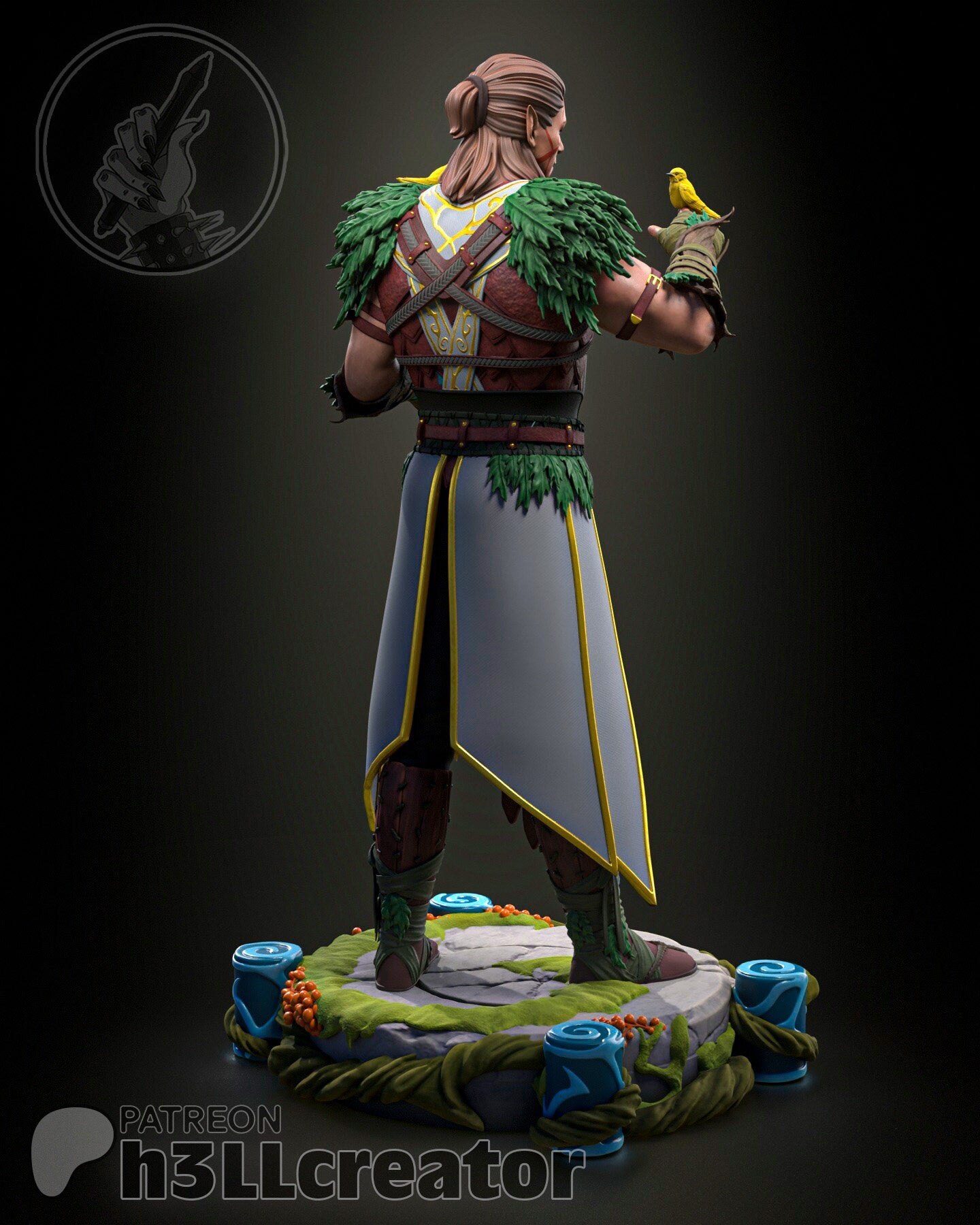 Baldurs Gate 3 Halsin Garage Kit | Fanmade Model | Druid daddy | 3D Printed