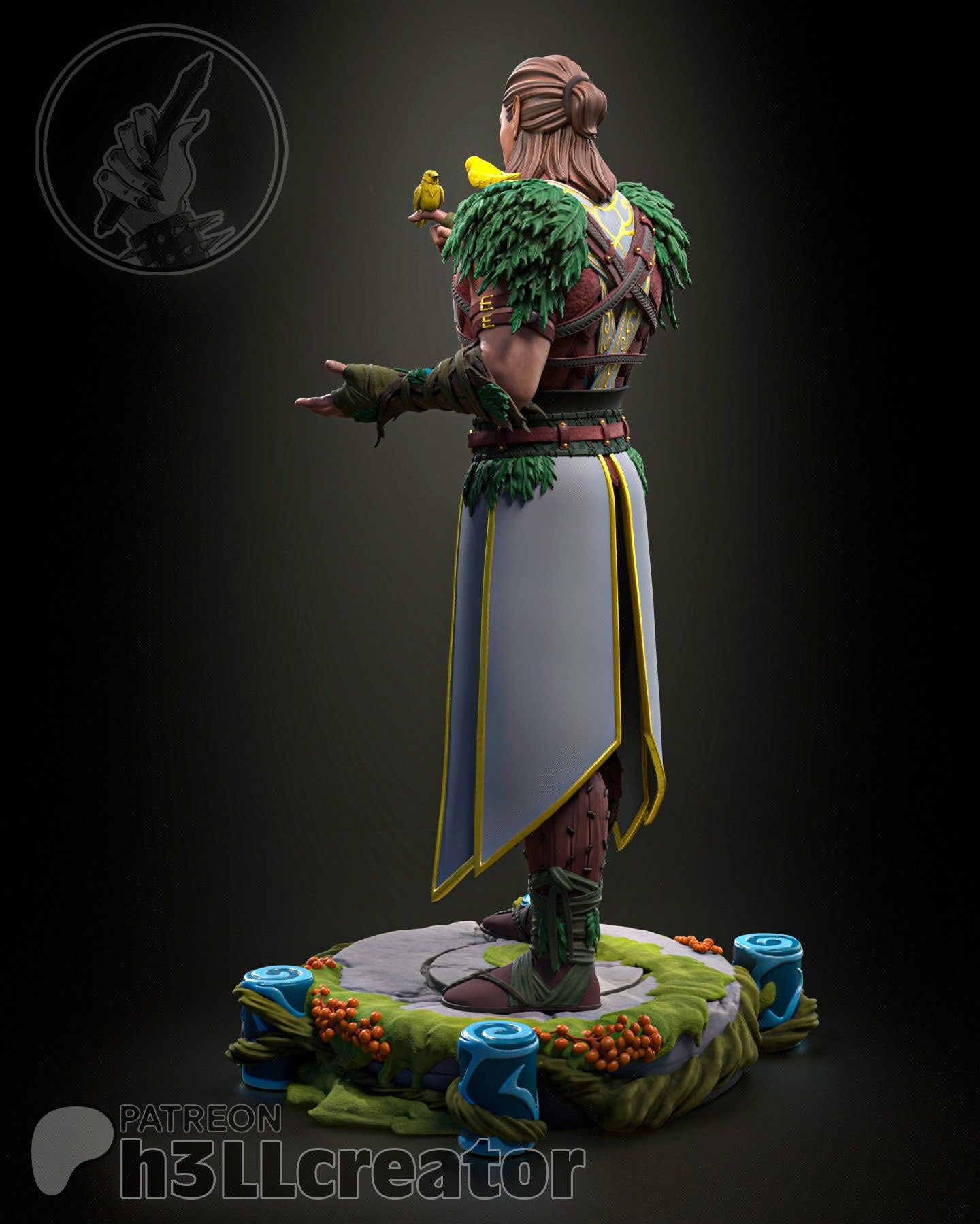 Baldurs Gate 3 Halsin Garage Kit | Fanmade Model | Druid daddy | 3D Printed