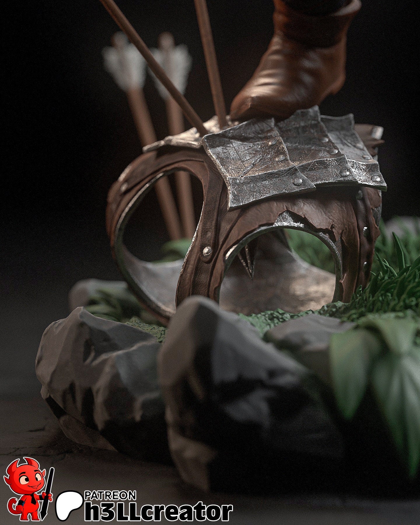 Baldur's Gate 3 Minsc and Boo Garage Kit | Fanmade Model by h3llCreator | The hamster is the real hero | 3D Printed
