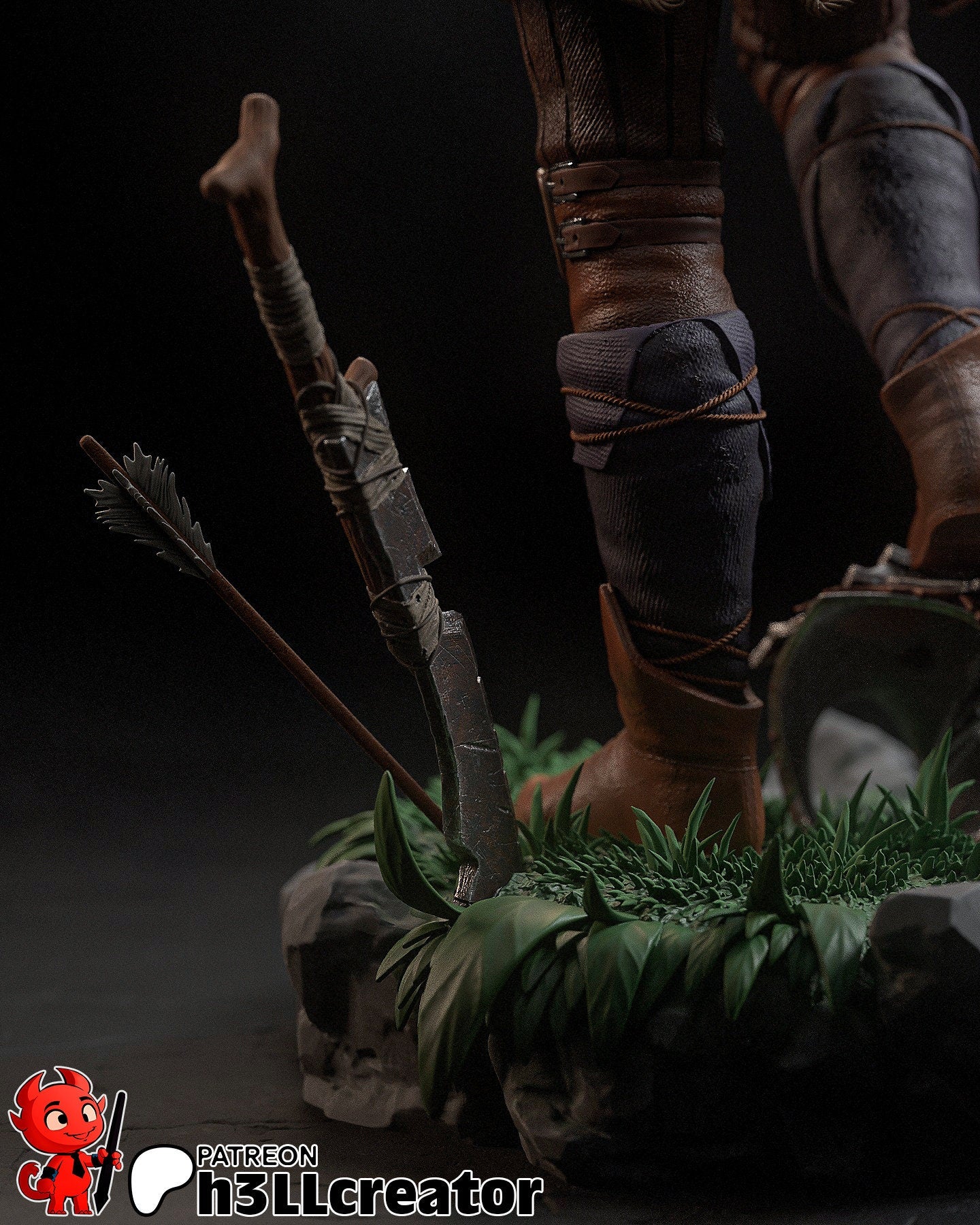 Baldur's Gate 3 Minsc and Boo Garage Kit | Fanmade Model by h3llCreator | The hamster is the real hero | 3D Printed