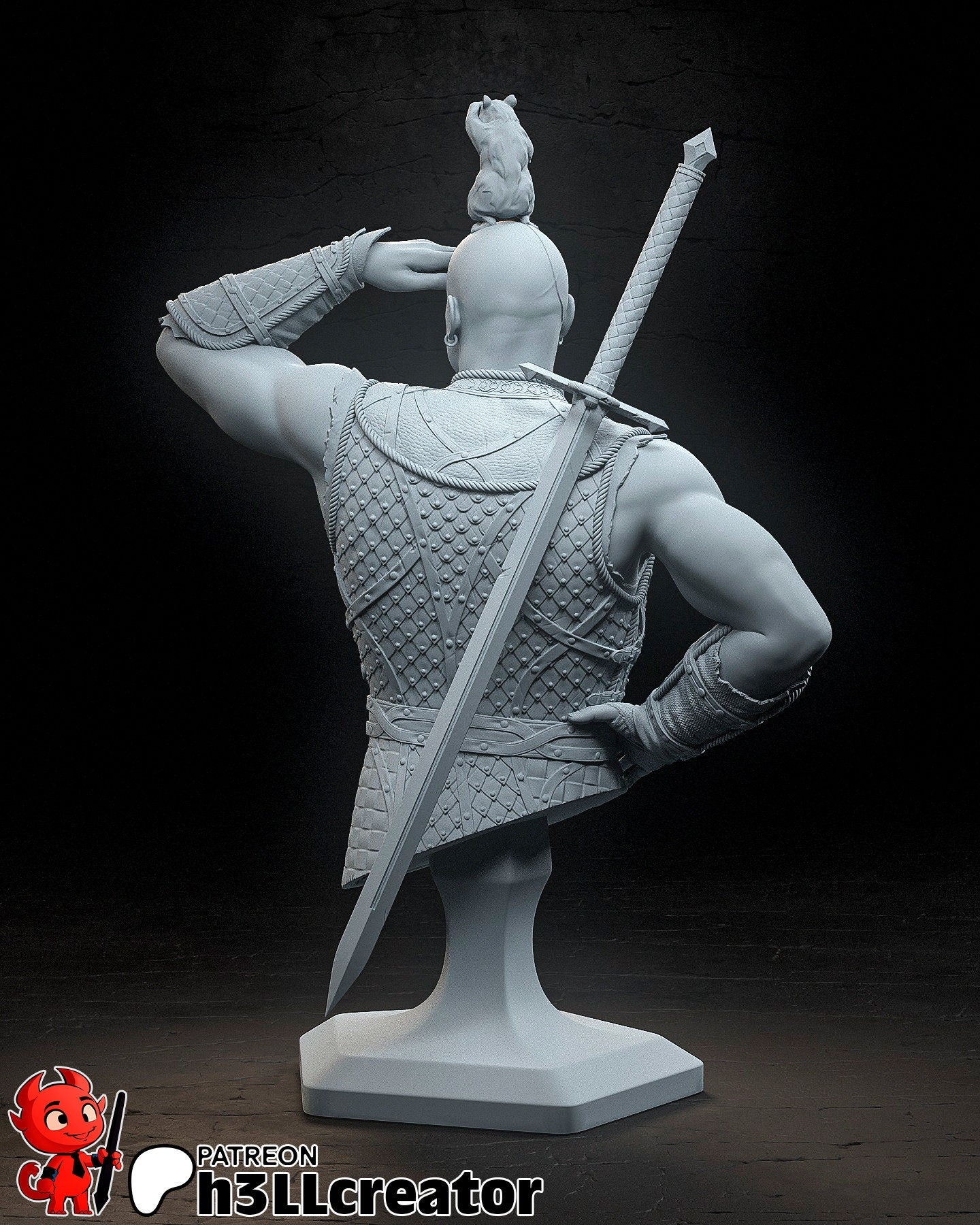 Baldur's Gate 3 Minsc and Boo Garage Kit | Fanmade Model by h3llCreator | The hamster is the real hero | 3D Printed
