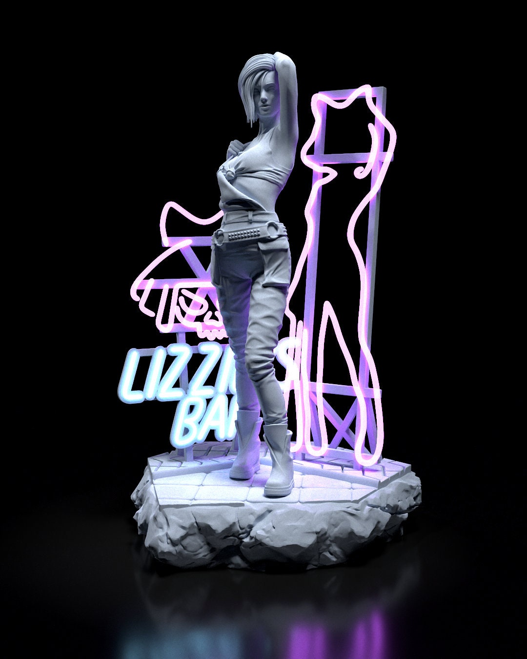 Cyberpunk Judy Garage Kit | Fanmade Model by h3llCreator | The doll | 3D Printed