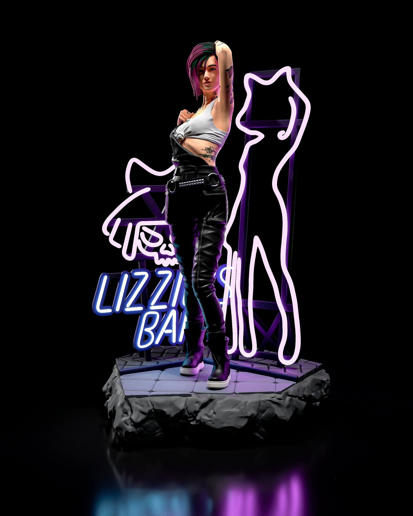 Cyberpunk Judy Garage Kit | Fanmade Model by h3llCreator | The doll | 3D Printed