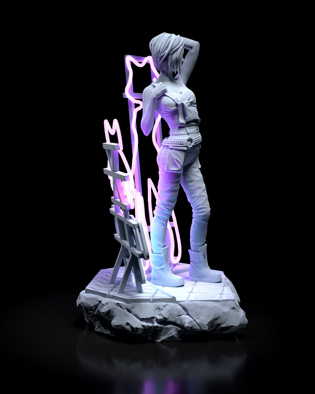 Cyberpunk Judy Garage Kit | Fanmade Model by h3llCreator | The doll | 3D Printed