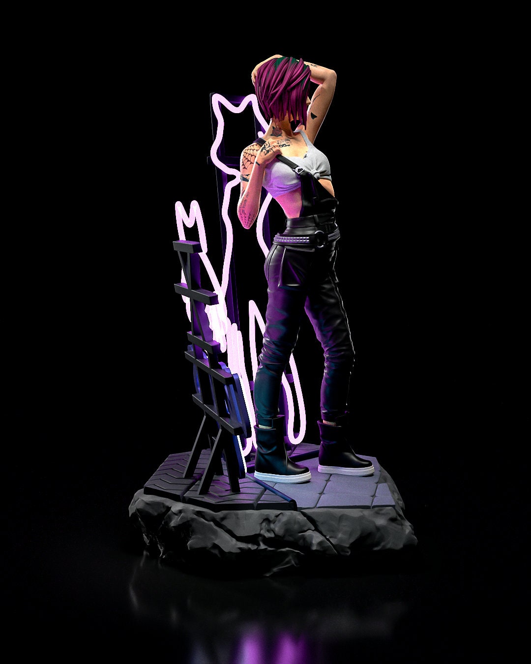 Cyberpunk Judy Garage Kit | Fanmade Model by h3llCreator | The doll | 3D Printed