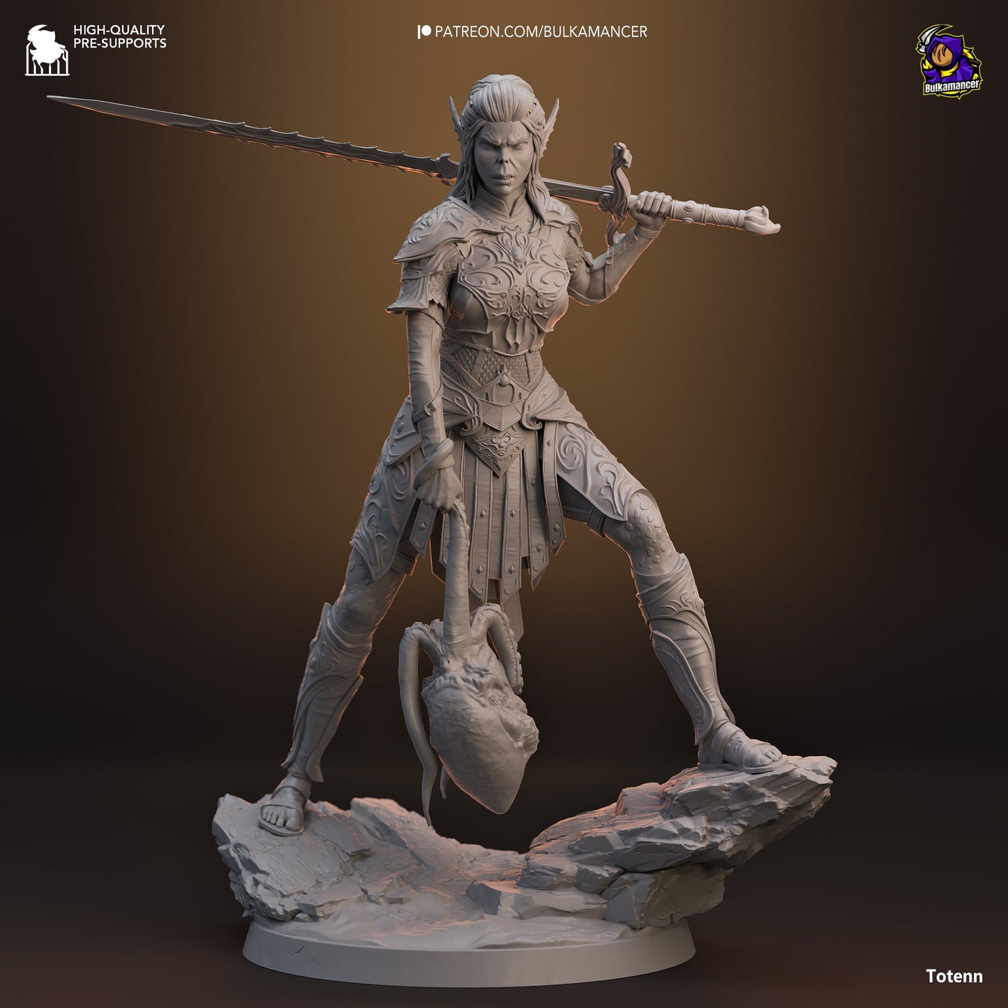 Baldur's Gate 3 Lae'zel Garage Kit | Fanmade Model by Bulkamancer/h3llCreator| Lae'zel of Crèche K'liir | 3D Printed