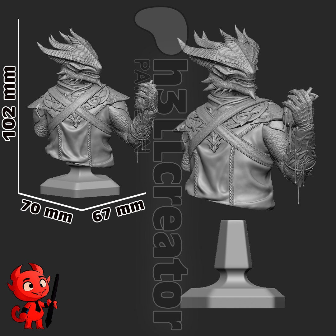 Baldur's Gate 3 Durge Garage Kit | Fanmade Model by h3llCreator | The Dark Urge | 3D Printed