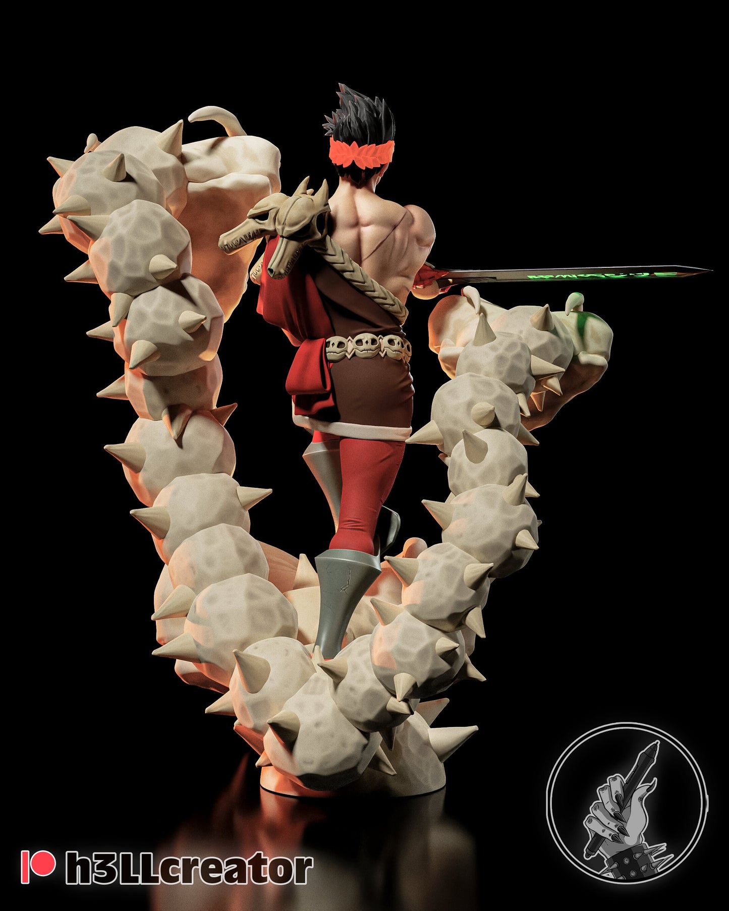 Hades Zagreus Garage Kit | Fanmade Model by h3llCreator & Bulkamancer | God of Blood | 3D Printed