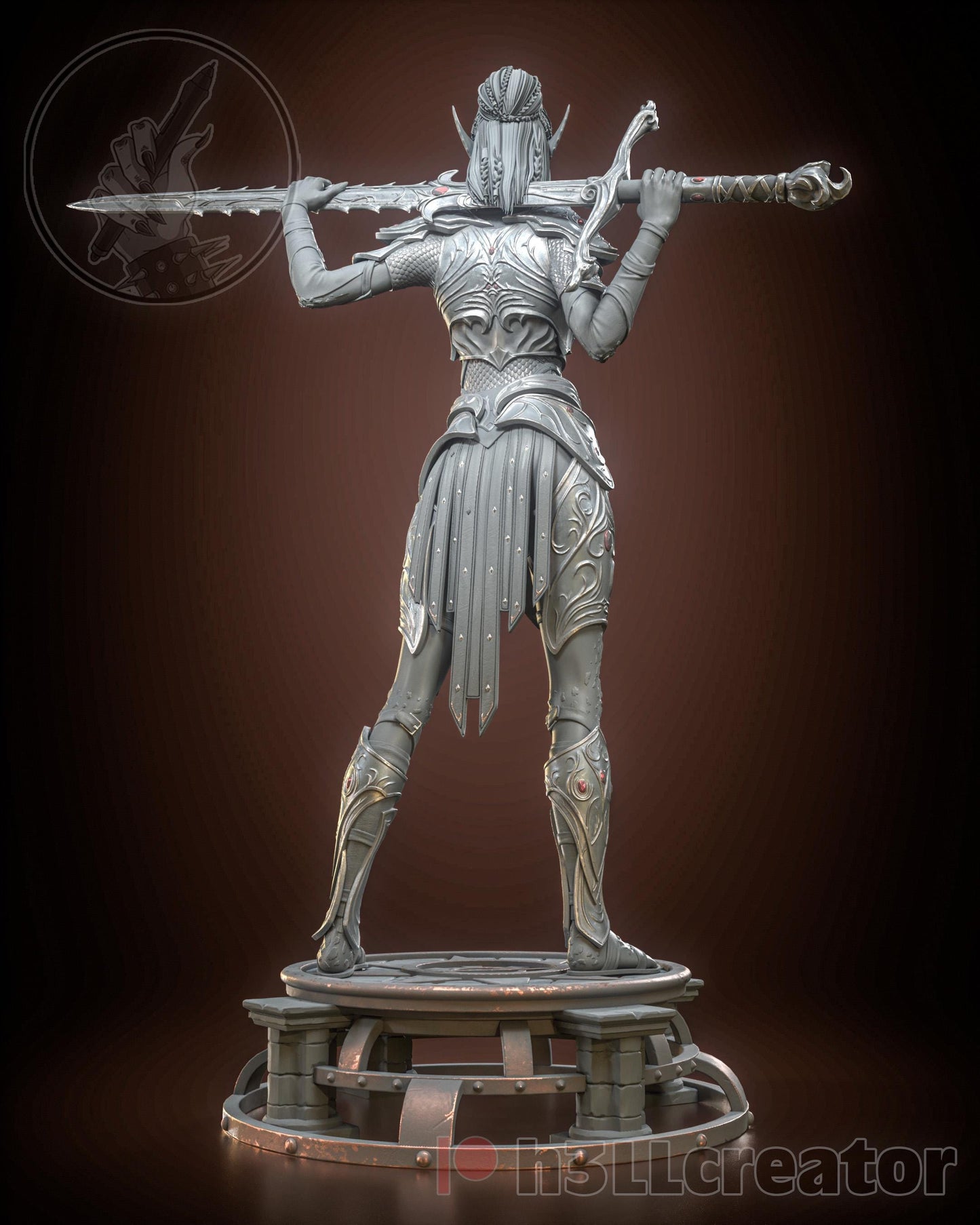 Baldur's Gate 3 Lae'zel Garage Kit | Fanmade Model by Bulkamancer/h3llCreator| Lae'zel of Crèche K'liir | 3D Printed