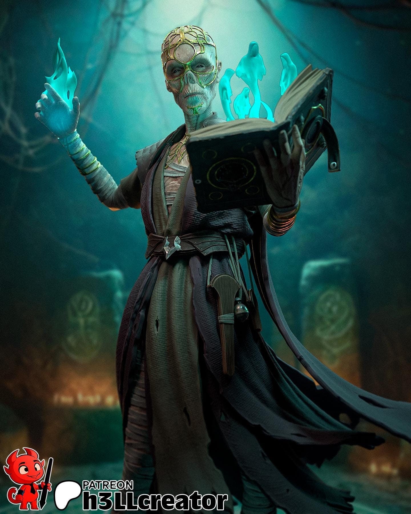 Baldur's Gate 3 Withers Garage Kit | Fanmade Model by h3llCreator | He's very interested in your love life | 3D Printed