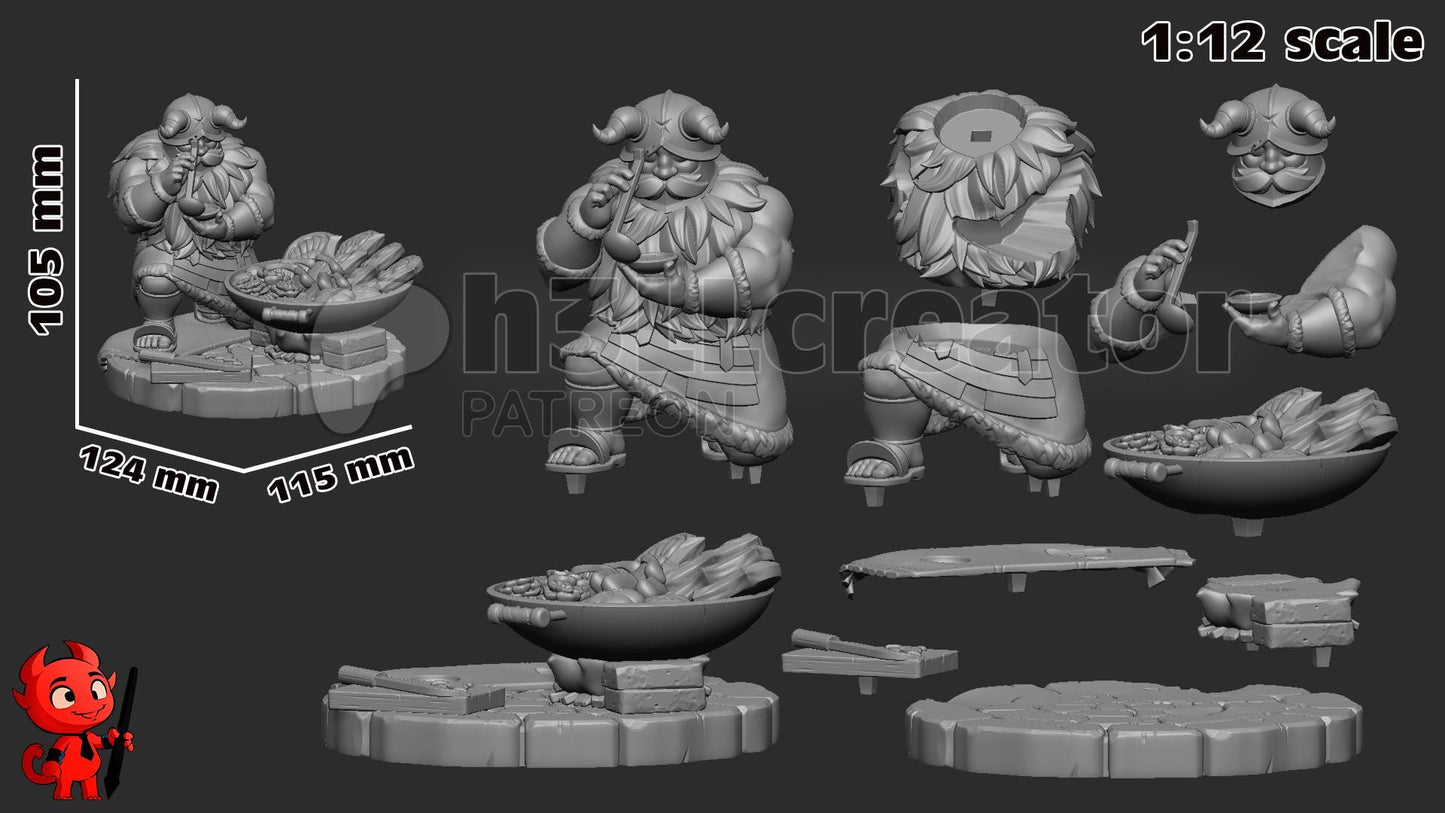 Delicious in Dungeon Senshi Garage Kit | Fanmade Model by h3llcreator| Dungeon Chef | 3D Printed