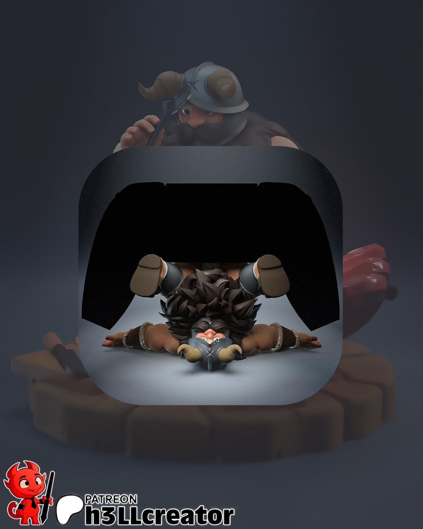 Delicious in Dungeon Senshi Garage Kit | Fanmade Model by h3llcreator| Dungeon Chef | 3D Printed