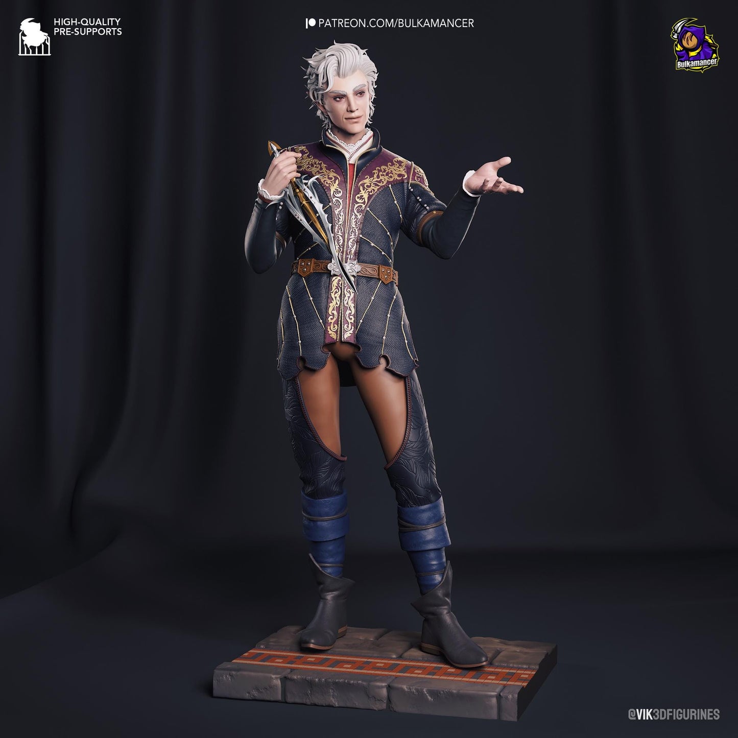 Baldurs Gate 3 Astarion Garage Kit | Fanmade Model made by h3llCreator & Bulkamancer | The Vampire Husbando | 3D Printed