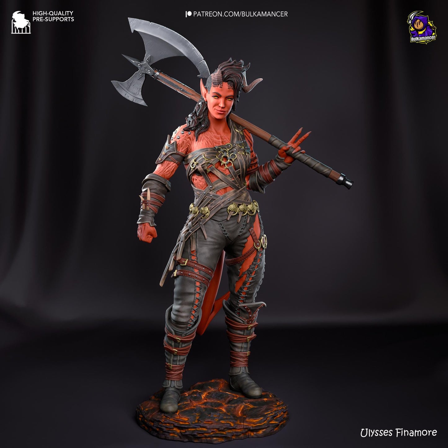 Baldurs Gate 3 Karlach Garage Kit | Fanmade Model by h3llCreator & Bulkamancer | Barbarian mommy | 3D Printed