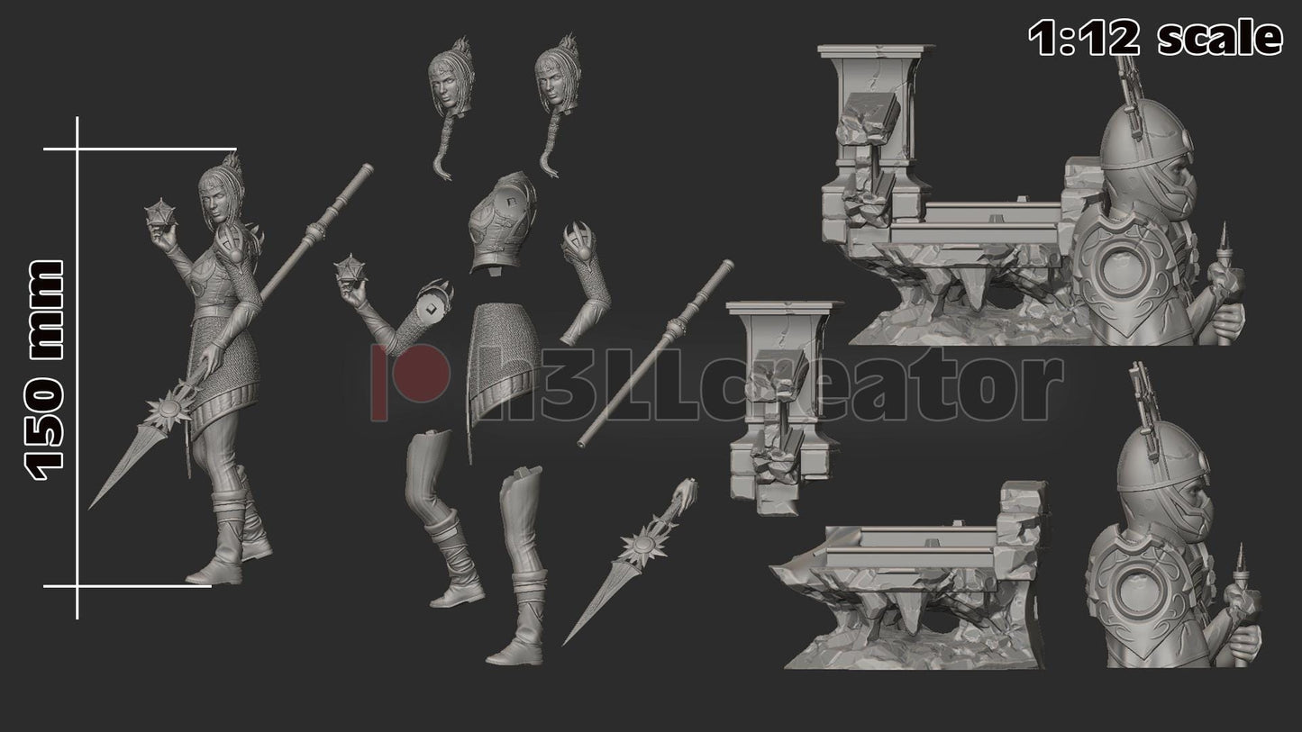 Baldurs Gate 3 Shadowheart Garage Kit | Fanmade Model by h3llCreator & Bulkamancer | Gods favourite princess | 3D Printed