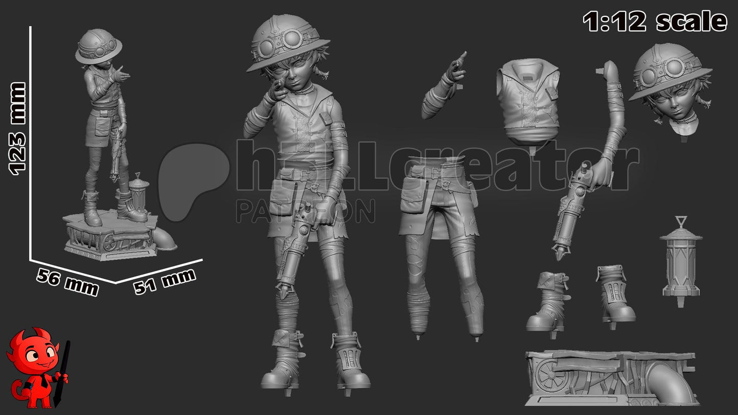 Arcane Isha Garage Kit | Fanmade Model by h3llCreator & Bulkamancer | Mini Jinx really | 3D Printed - Sephiknot