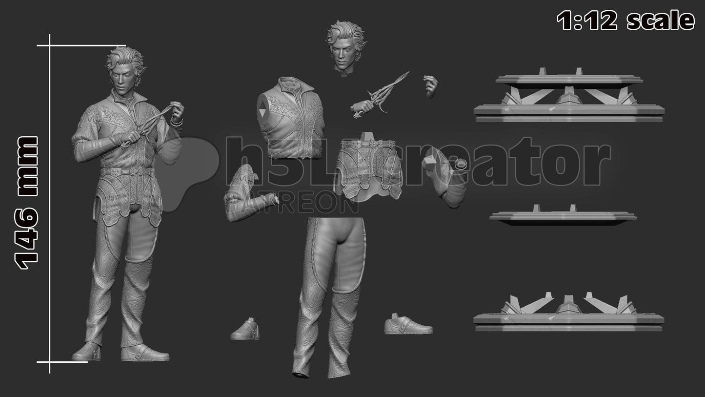 Baldurs Gate 3 Astarion Garage Kit | Fanmade Model made by h3llCreator & Bulkamancer | The Vampire Husbando | 3D Printed