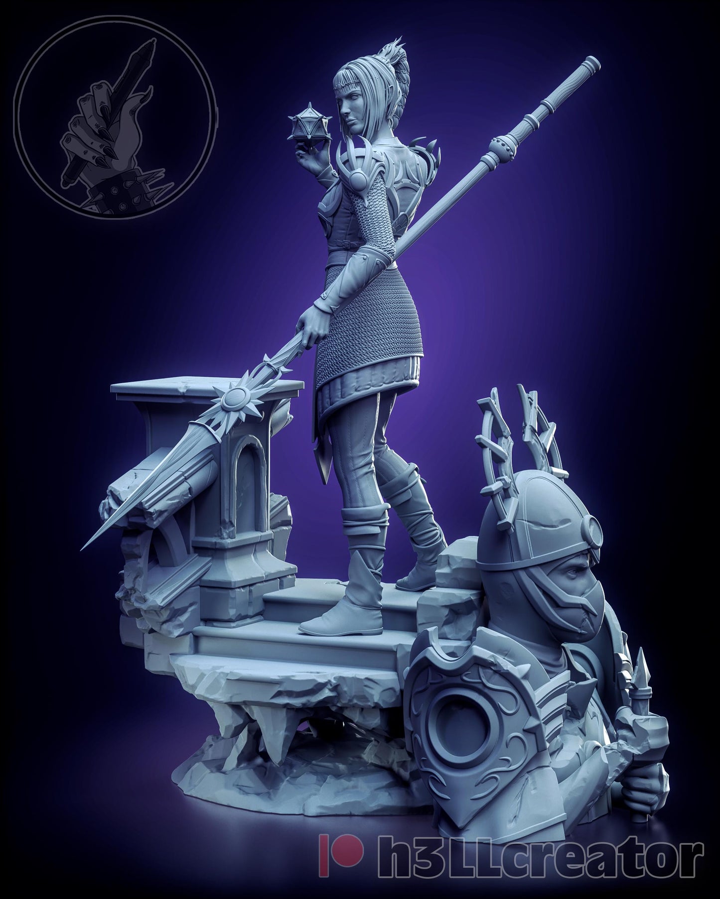 Baldurs Gate 3 Shadowheart Garage Kit | Fanmade Model by h3llCreator & Bulkamancer | Gods favourite princess | 3D Printed