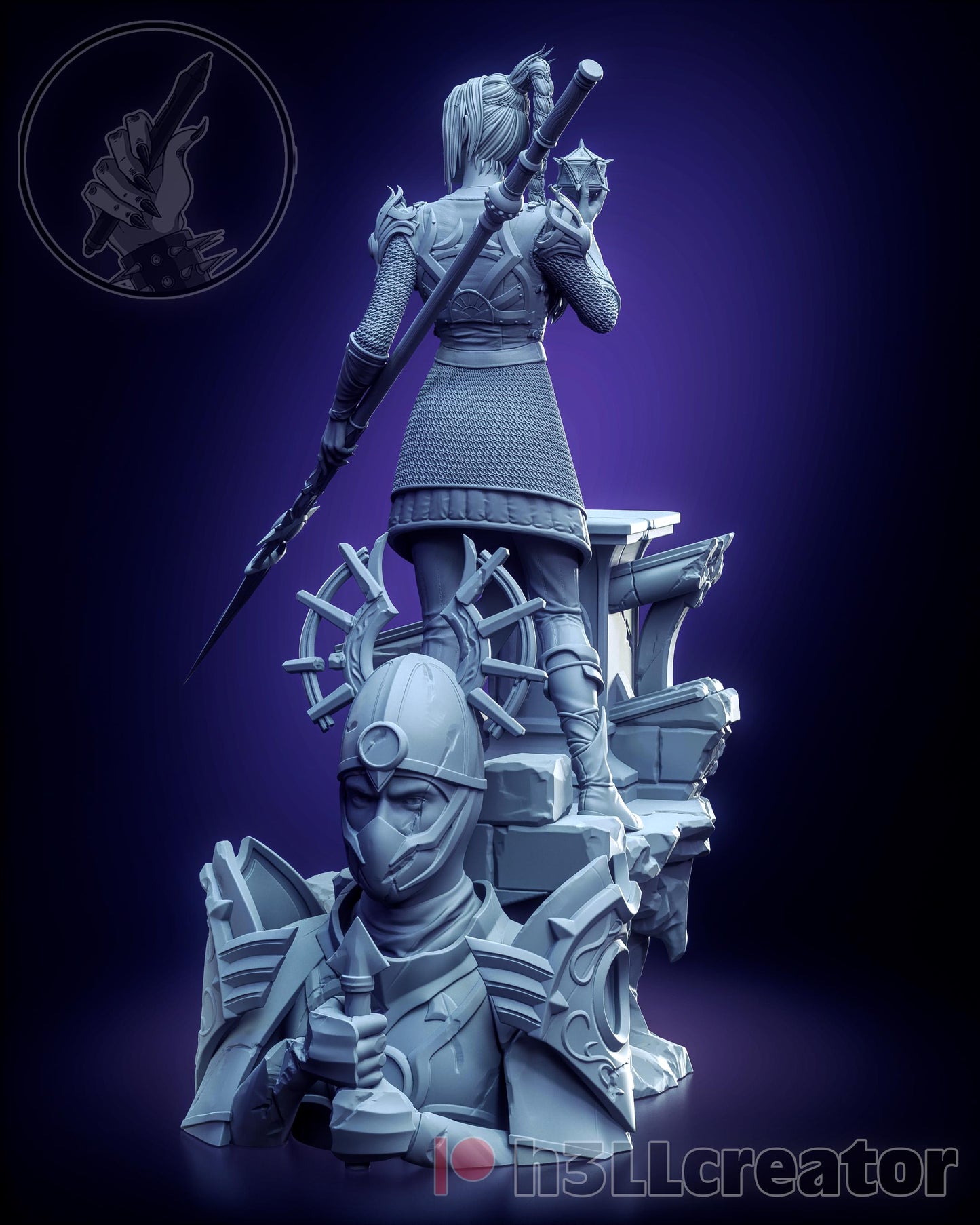 Baldurs Gate 3 Shadowheart Garage Kit | Fanmade Model by h3llCreator & Bulkamancer | Gods favourite princess | 3D Printed