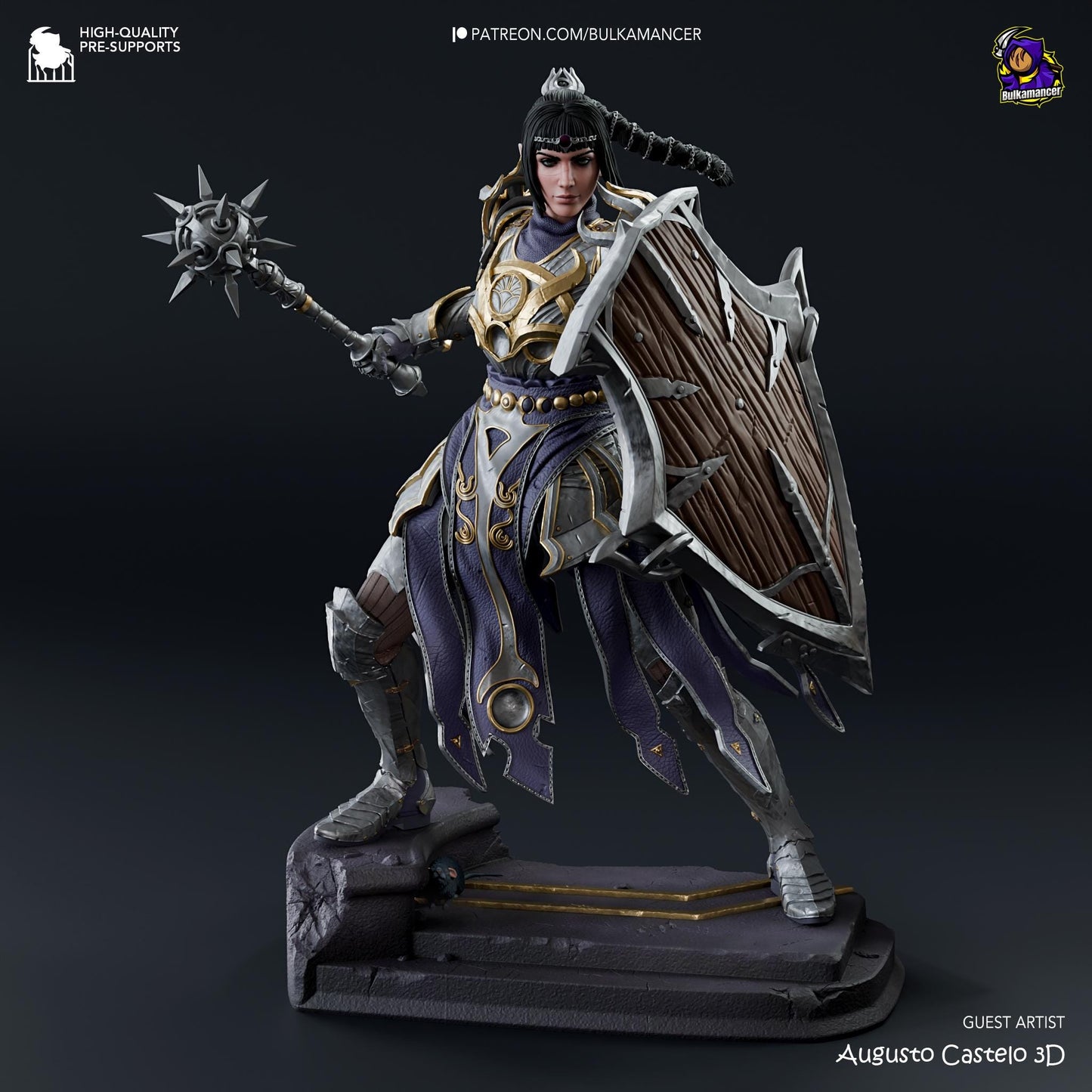 Baldurs Gate 3 Shadowheart Garage Kit | Fanmade Model by h3llCreator & Bulkamancer | Gods favourite princess | 3D Printed