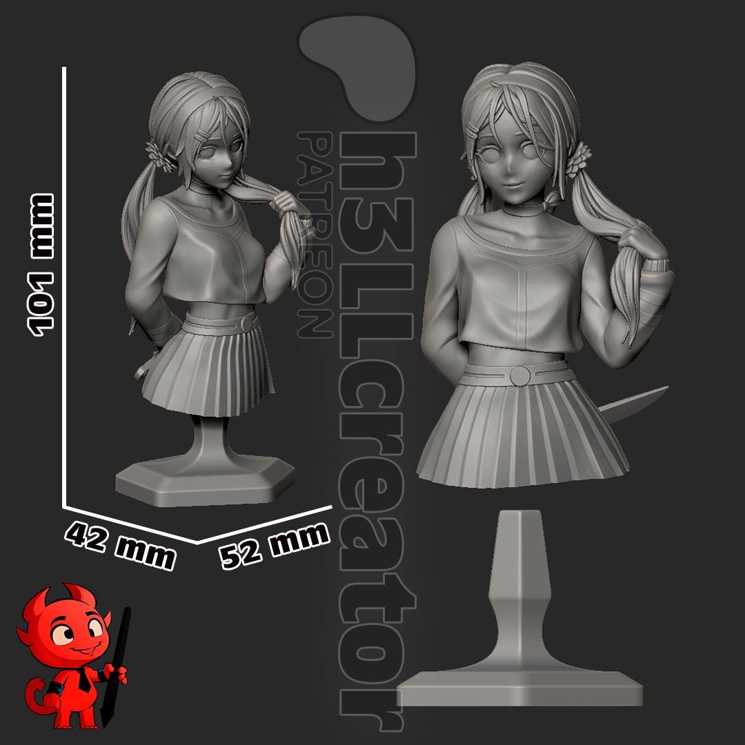 MiiSide Mita Garage Kit | Fanmade Model by h3llCreator | Virtual Girlfriend | 3D Printed