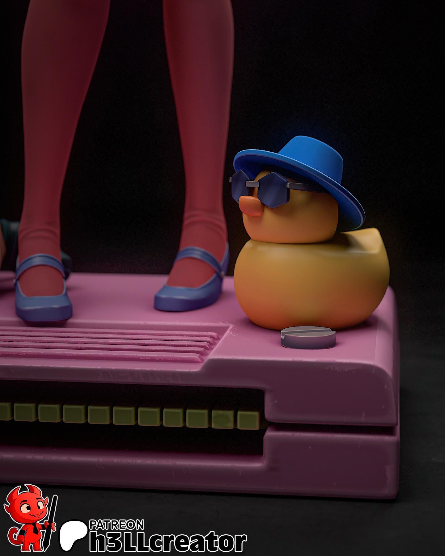 MiiSide Mita Garage Kit | Fanmade Model by h3llCreator | Virtual Girlfriend | 3D Printed