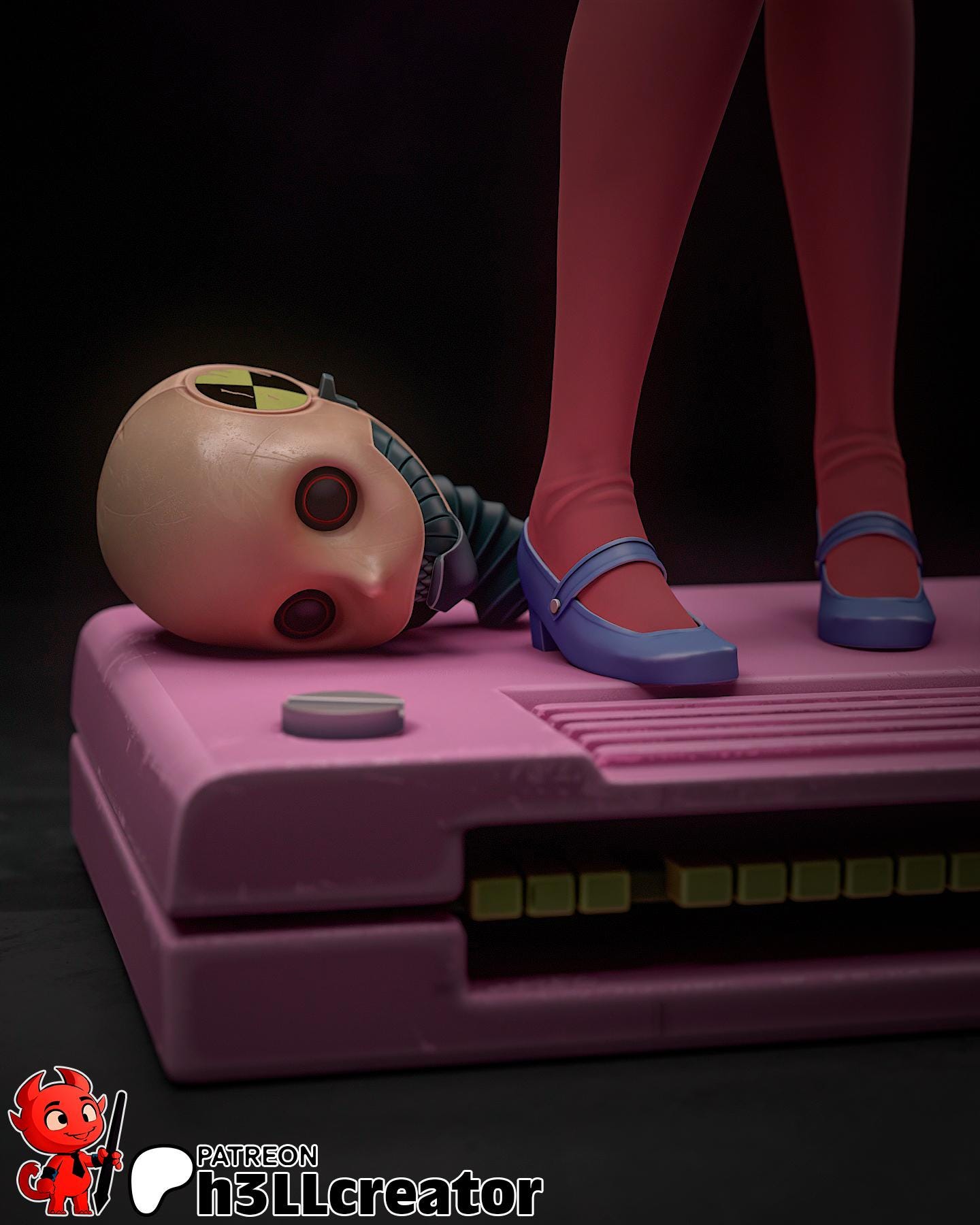 MiiSide Mita Garage Kit | Fanmade Model by h3llCreator | Virtual Girlfriend | 3D Printed