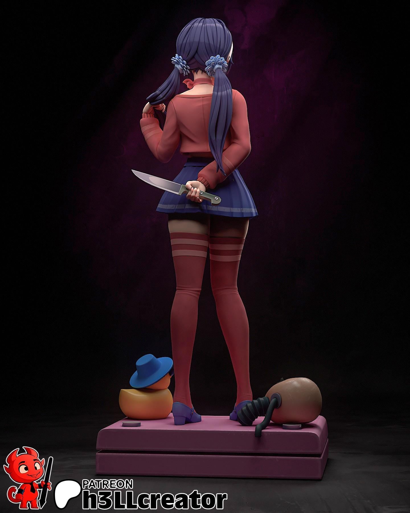 MiiSide Mita Garage Kit | Fanmade Model by h3llCreator | Virtual Girlfriend | 3D Printed