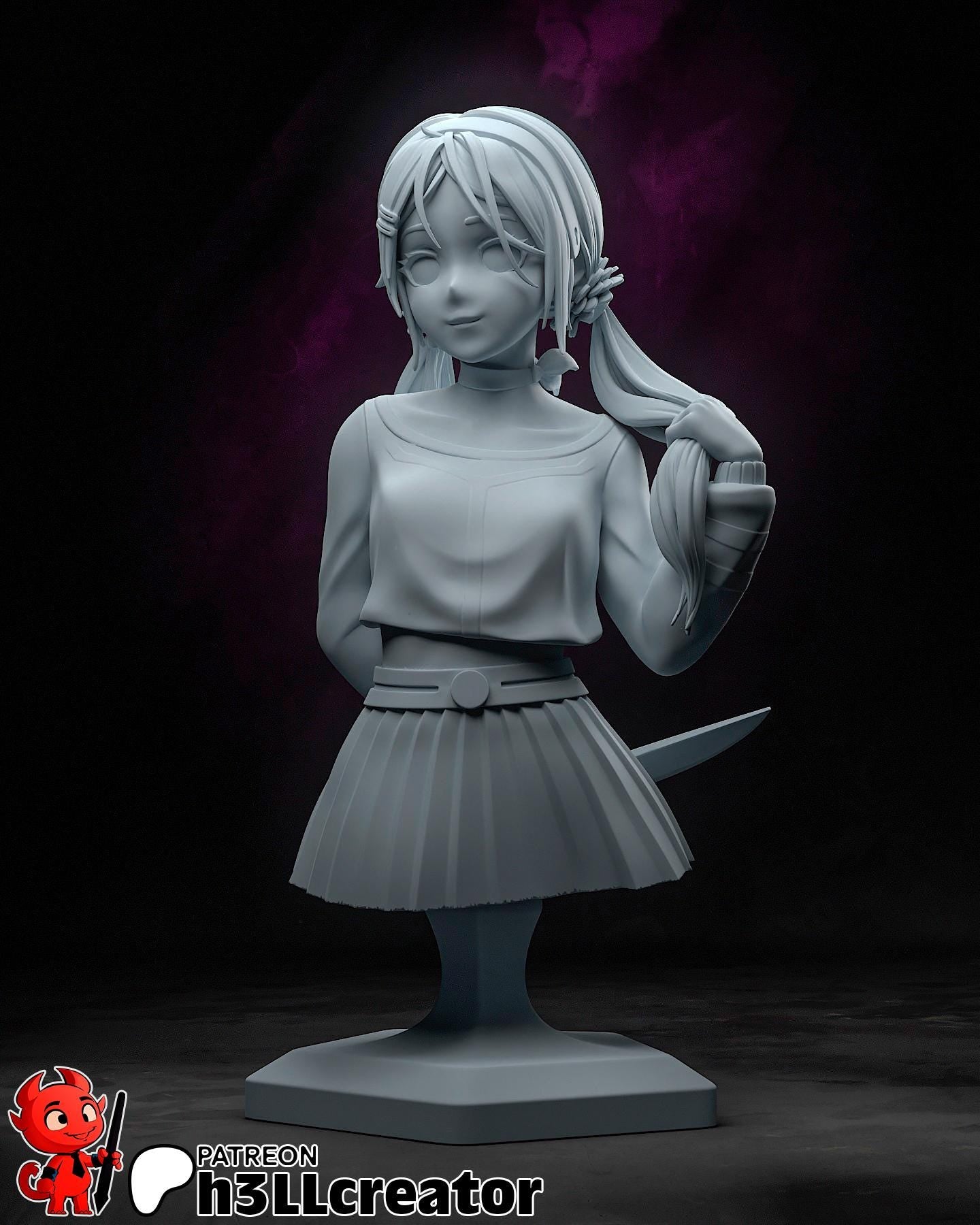 MiiSide Mita Garage Kit | Fanmade Model by h3llCreator | Virtual Girlfriend | 3D Printed
