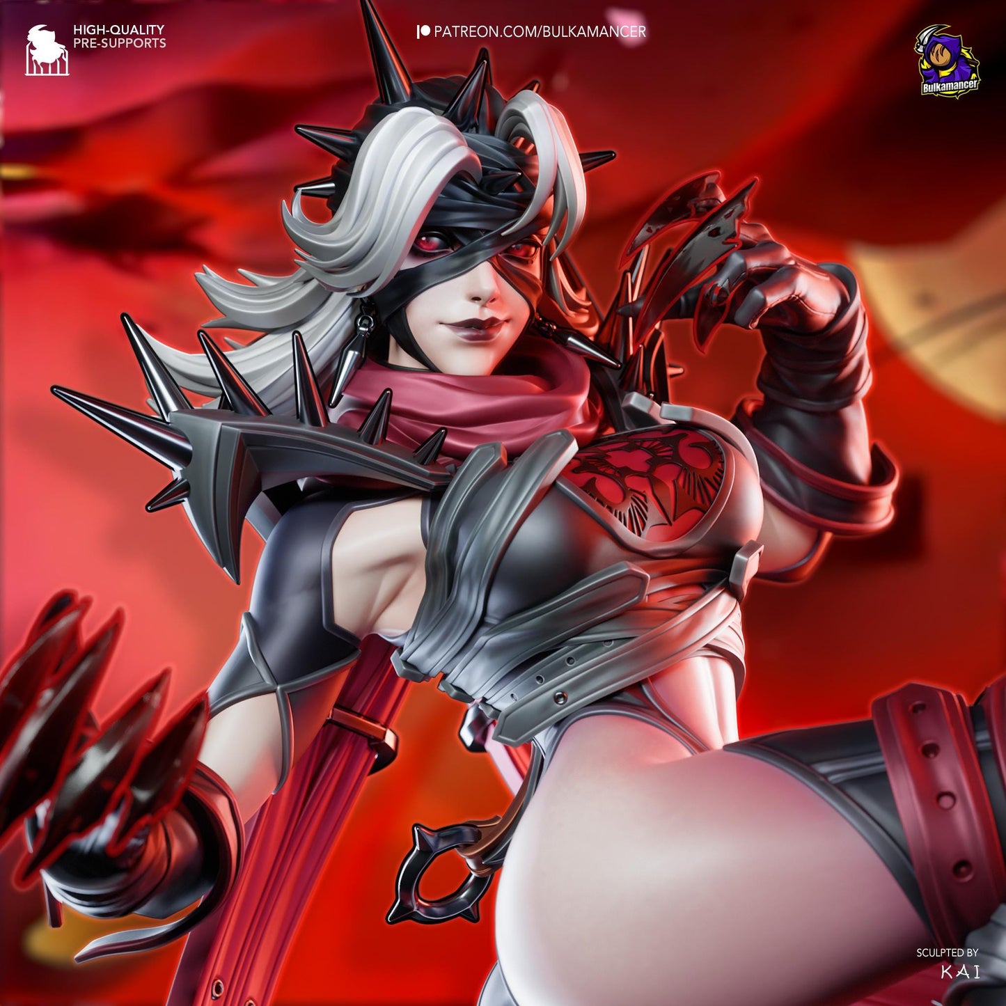 Malice Woman Garage Kit | Fanmade Model by Bulkamancer| Rivals | 3D Printed