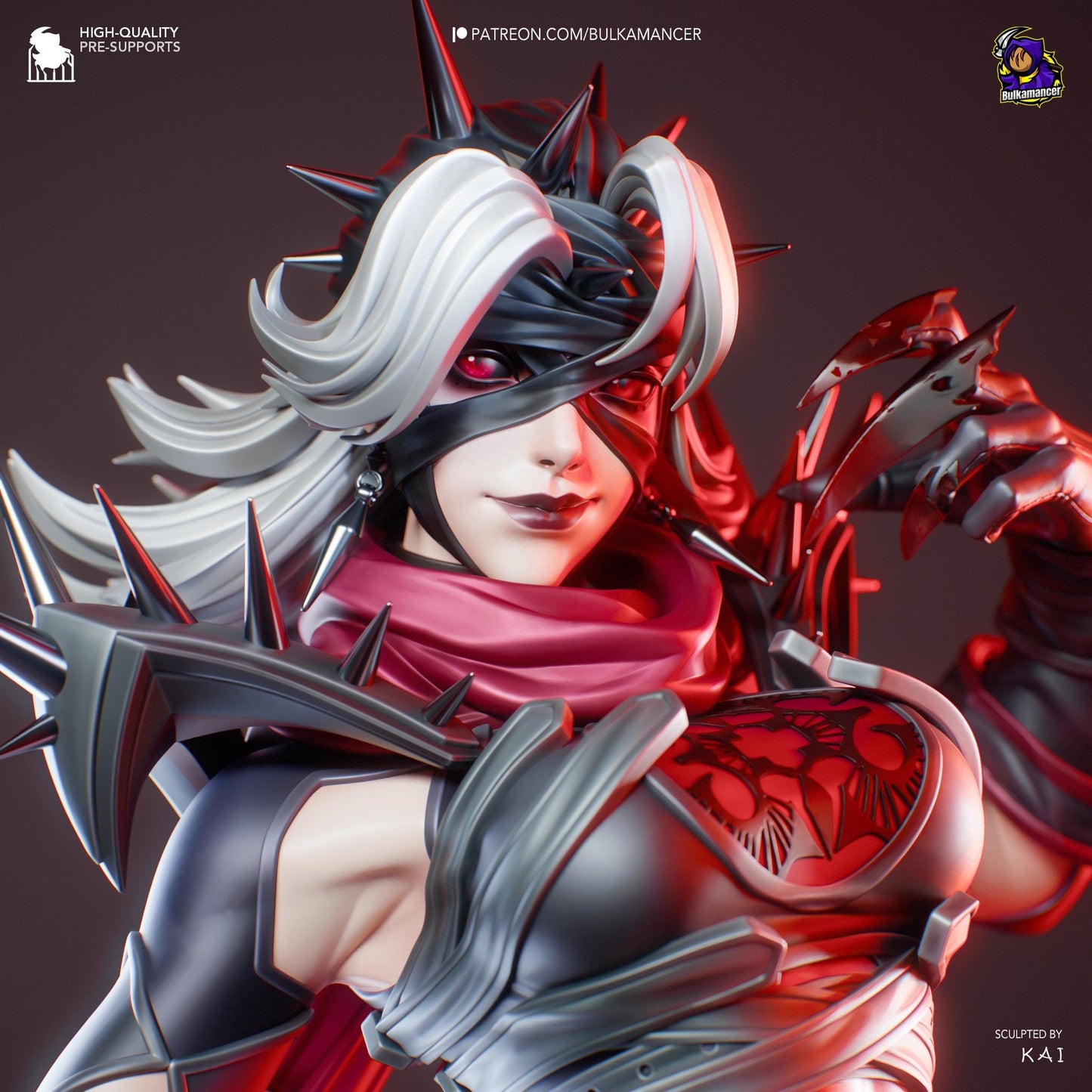 Malice Woman Garage Kit | Fanmade Model by Bulkamancer| Rivals | 3D Printed