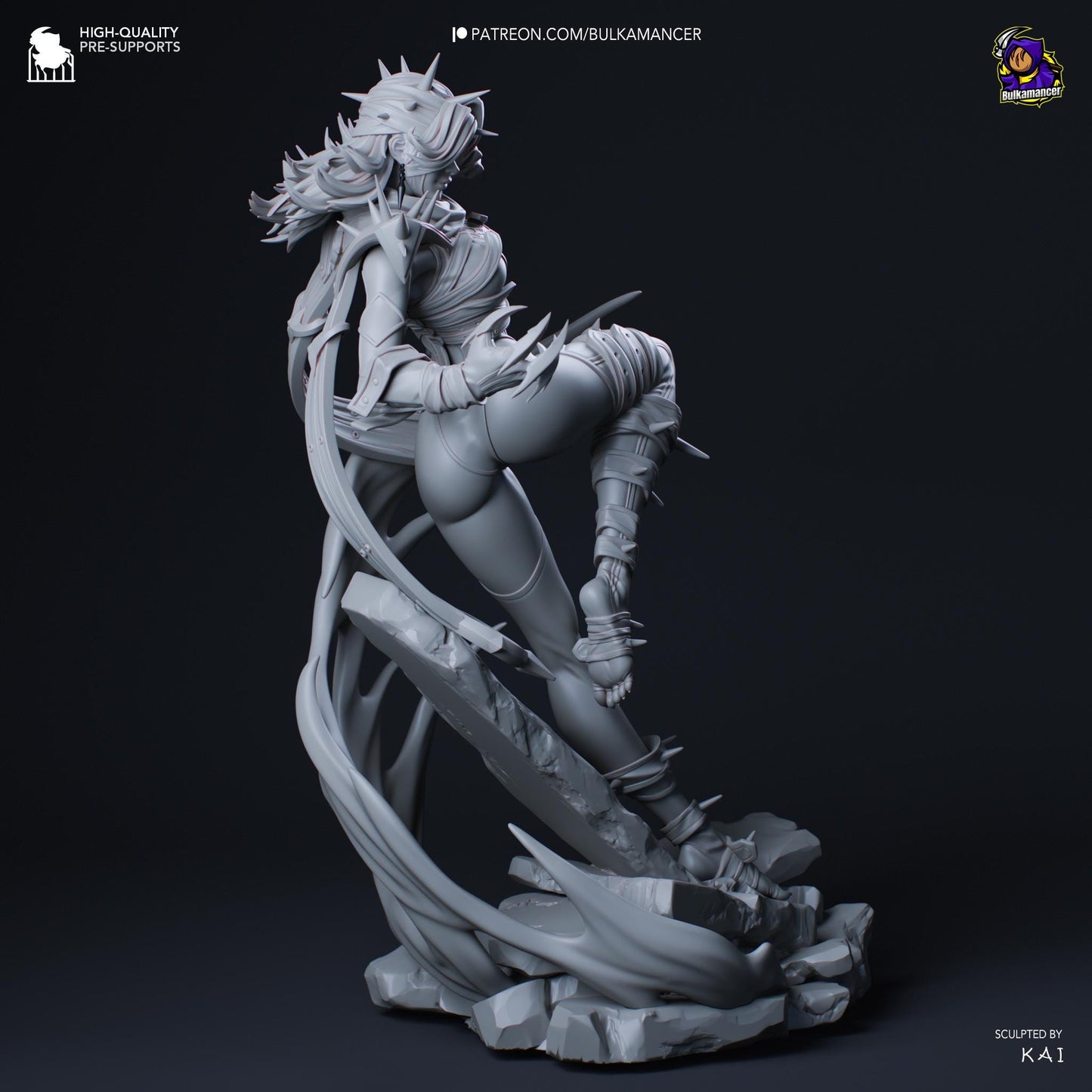 Malice Woman Garage Kit | Fanmade Model by Bulkamancer| Rivals | 3D Printed