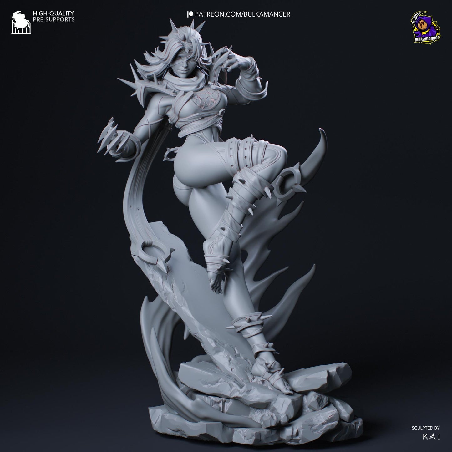 Malice Woman Garage Kit | Fanmade Model by Bulkamancer| Rivals | 3D Printed