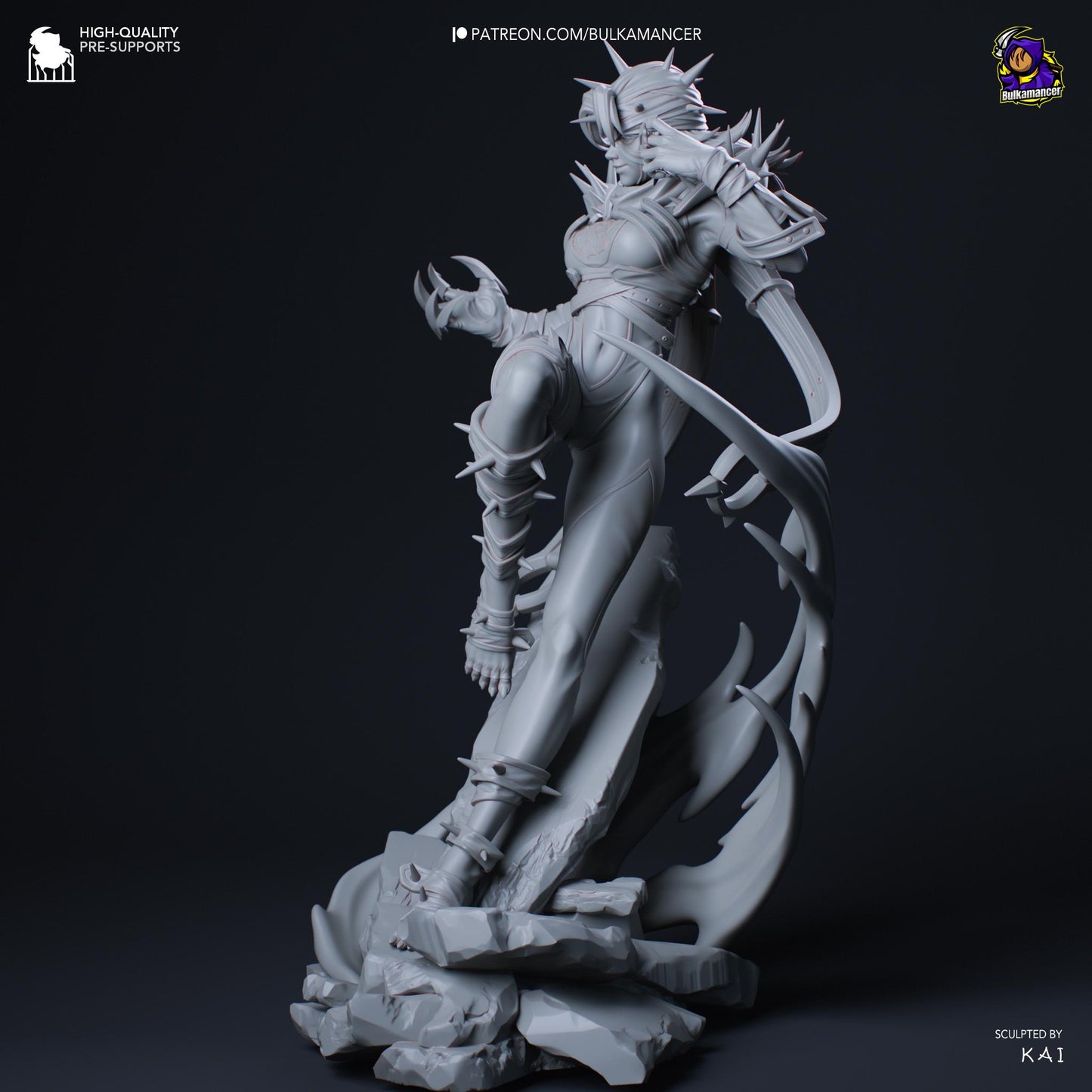 Malice Woman Garage Kit | Fanmade Model by Bulkamancer| Rivals | 3D Printed